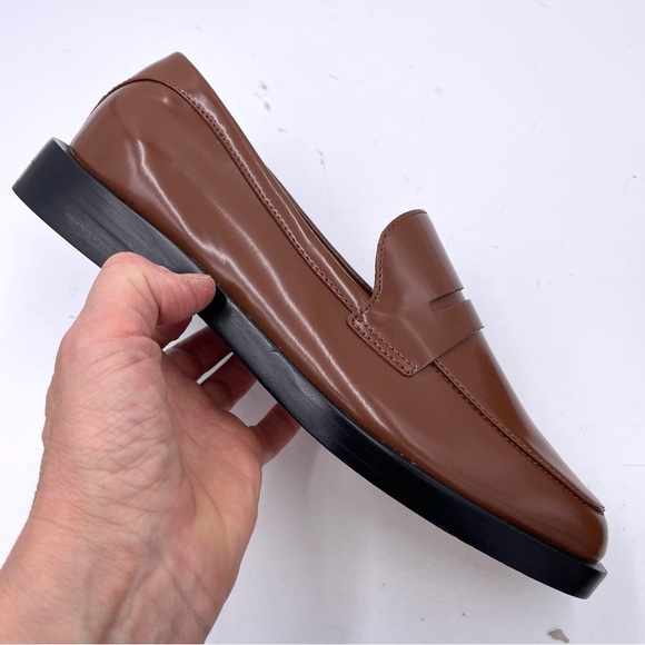 NEW Everlane Dark Mahogany Brown Leather Penny Loafer 8 - Picture 5 of 12